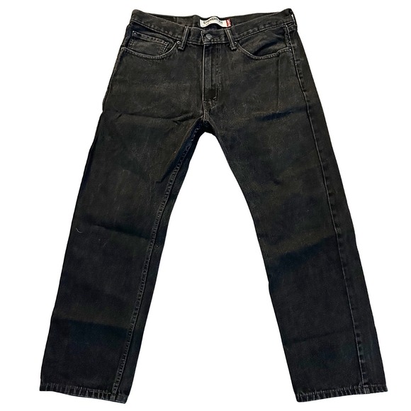 Levi's Other - Levi's 505 Men's Jeans 34x29 Straight Leg Faded Black Denim Regular Fit Pants